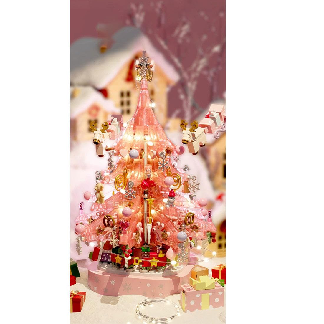 Pink Crystal Christmas Tree Building Block Set - Last day 49% Off🔥