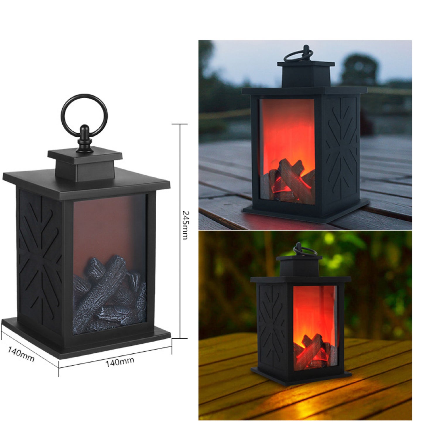 LED simulated fireplace creative home furnishings Candlestick simulated charcoal flame lamp