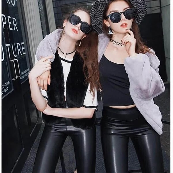 🎁Early Christmas 2023 Sale🎁 S-shaped PU Leather Leggings