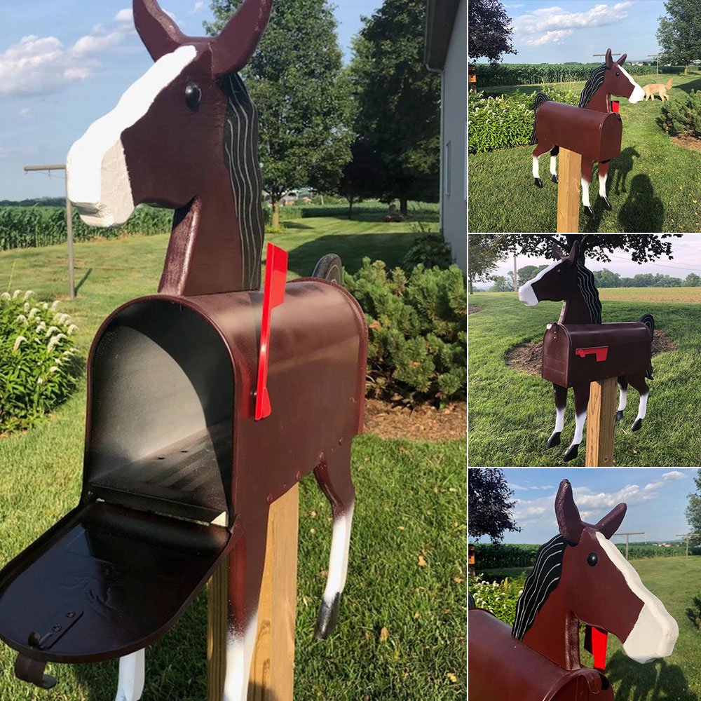 Unique Horse Mailbox | Perfect for Horse Farm or Horse Lover