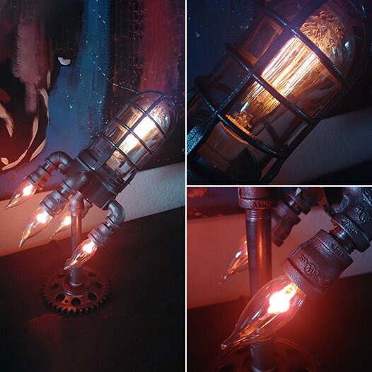 🔥Hot Sale🎁- Steampunk Rocket Lamp