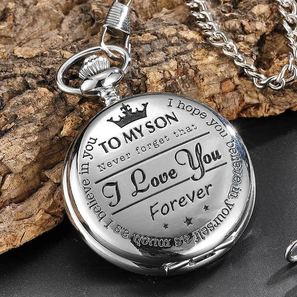 Vintage quartz pocket watch pendant