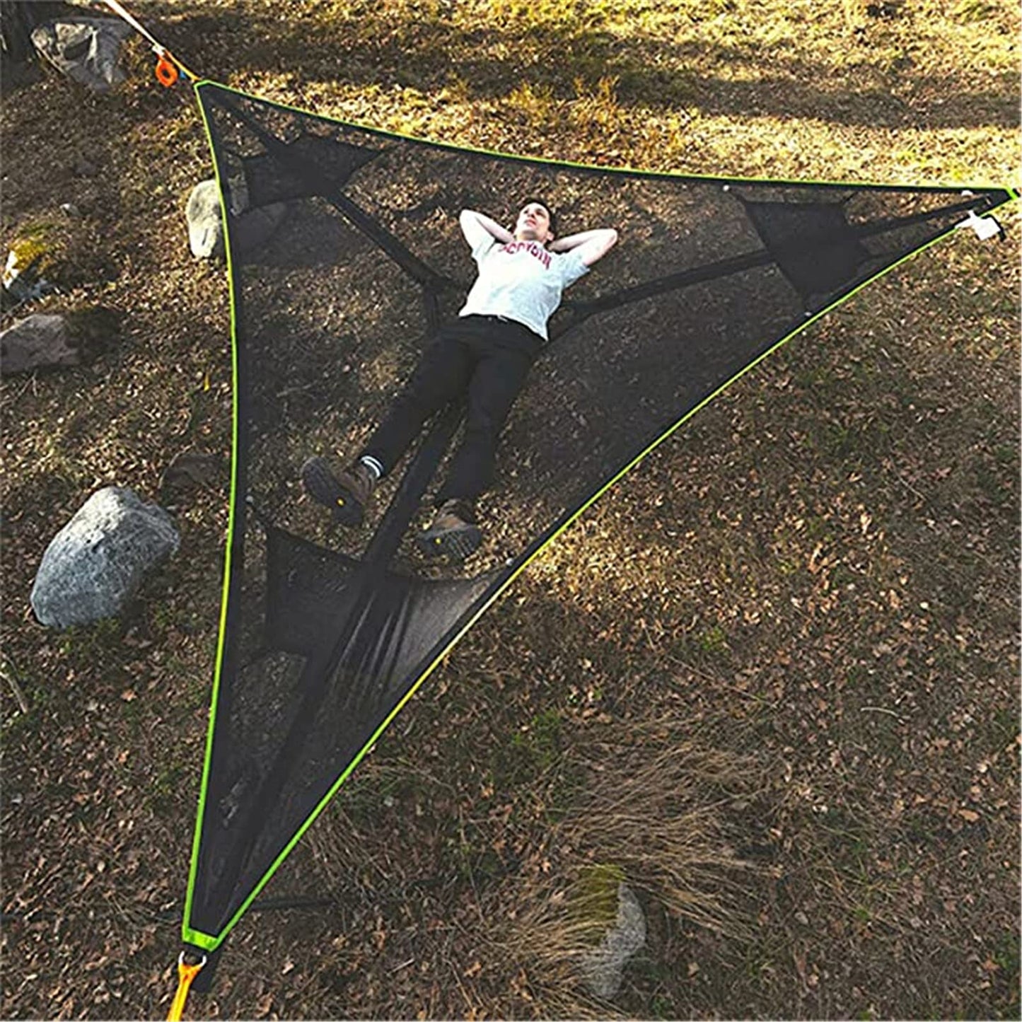 Portable Multiplayer Triangle Hammock