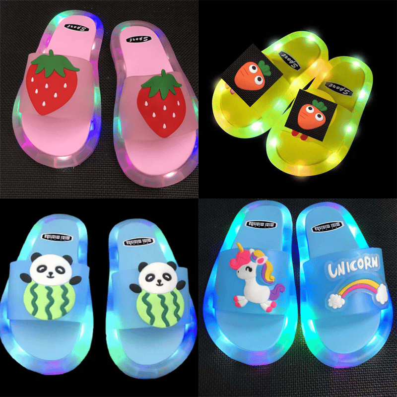 LED Happy Slippers For Kids