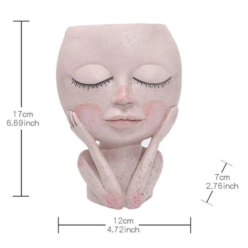 💝2023 HOT SALE 48% OFF-Girl Face Head Planter