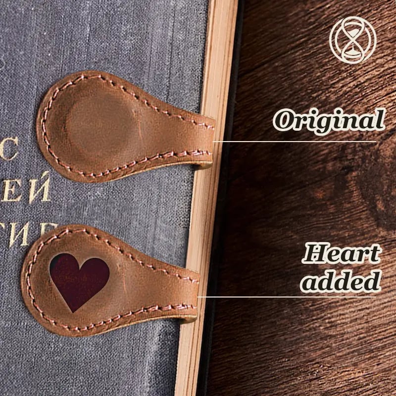 ✨Last Day Special Sale - 49% OFF✨TimelessMark🔥Personalized Magnetic Leather Bookmark🔥