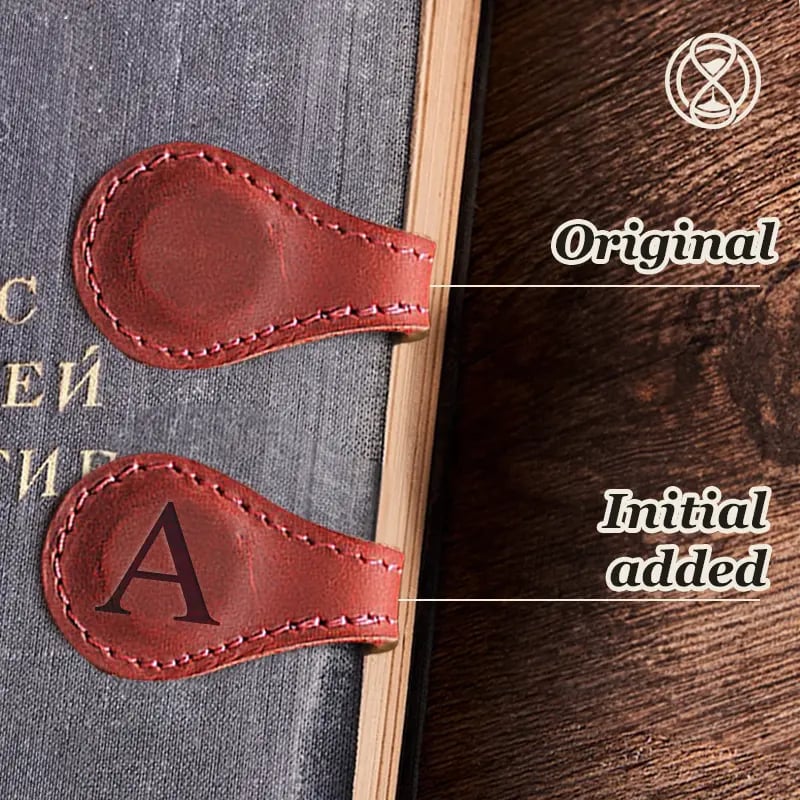 ✨Last Day Special Sale - 49% OFF✨TimelessMark🔥Personalized Magnetic Leather Bookmark🔥