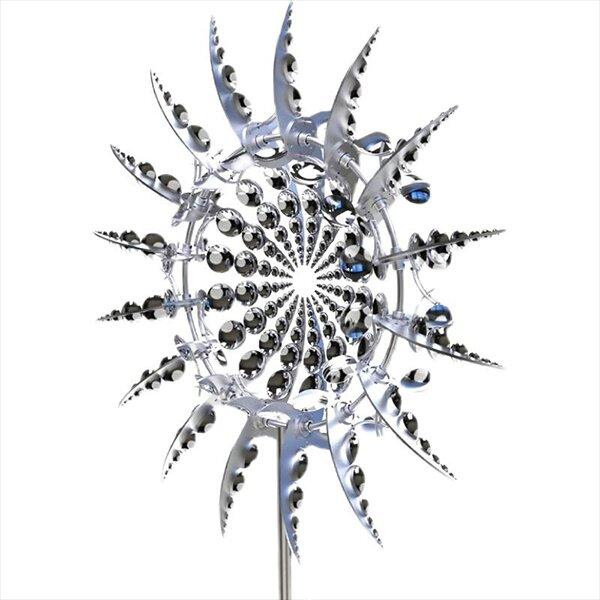 Wind Powered Kinetic Sculpture Magical Metal Windmill
