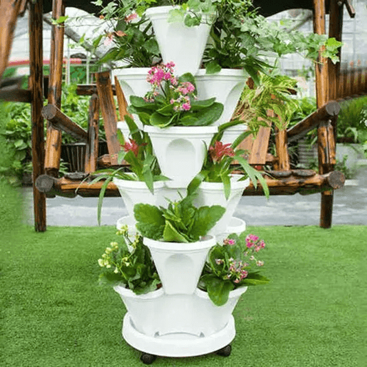 🌼Plant Festival Special 49% OFF-Stand Stacking Planters Strawberry Planting Pots