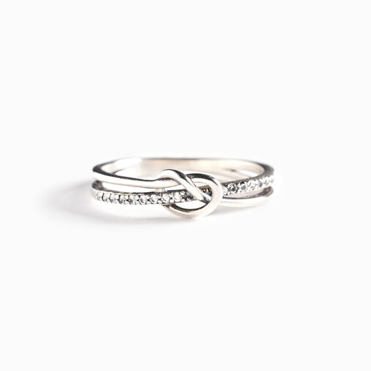 True Friendship Double Band Knot Ring