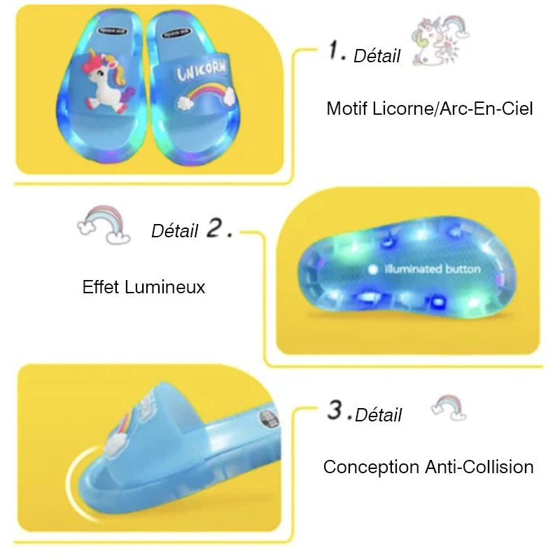 LED Happy Slippers For Kids