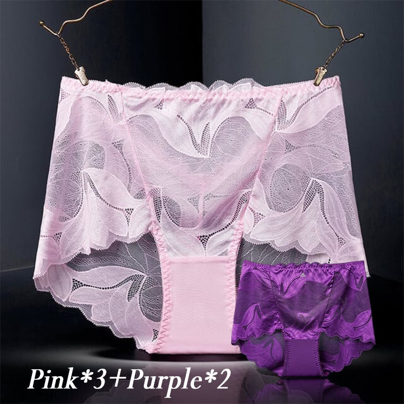 💥Buy 2 get 3 free💥(5PCS)🔥LADIES SILK LACE HANDMADE UNDERWEAR