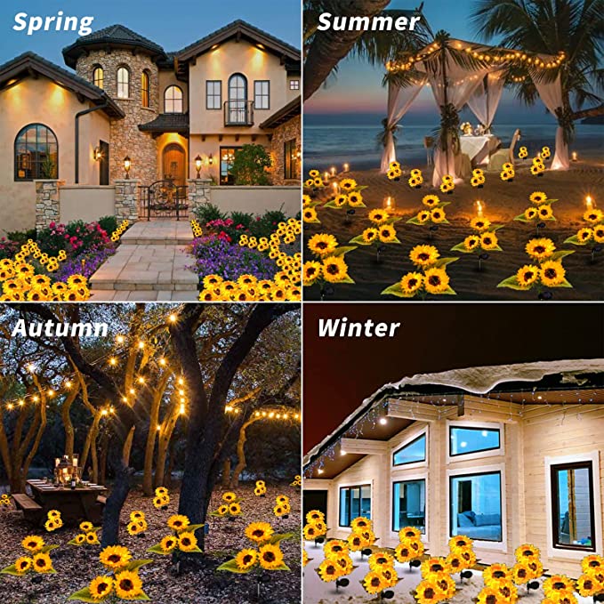 🌻 Waterproof Solar Sunflower Light