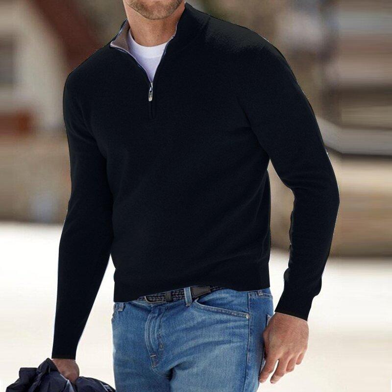 🎁Hot Sale🔥49% OFF - Men's Cashmere Zip Basic Sweater