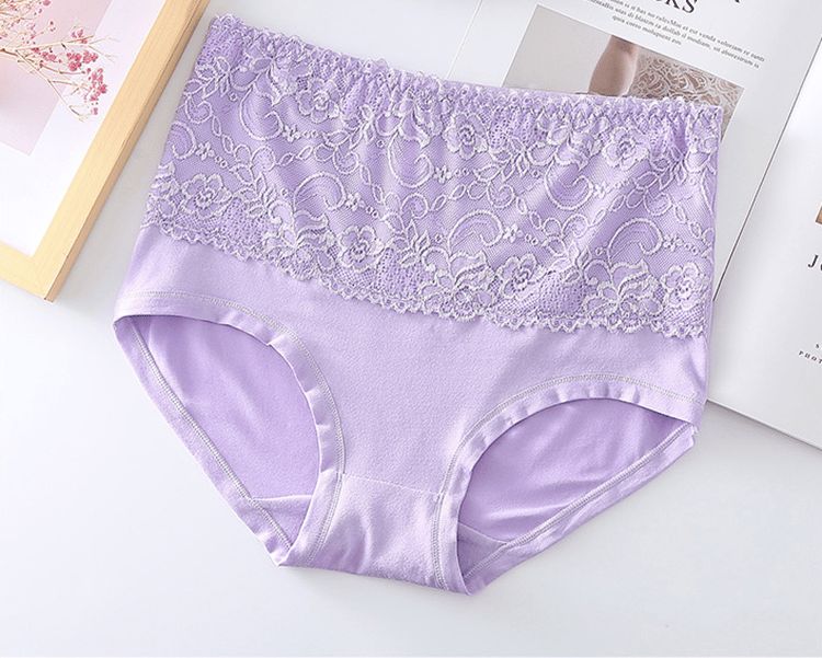 4pcs/set High Elastic Lace Panties