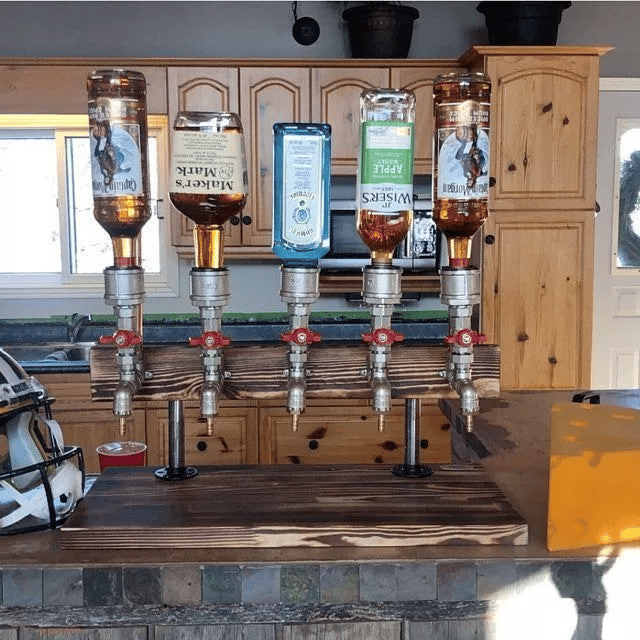 💥Liquor Alcohol Whiskey wood Dispenser