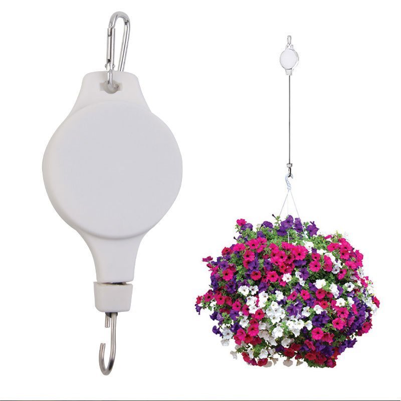 Plant Pulley Set For Garden Baskets Pots, Birds Feeder