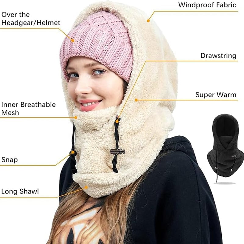 49% OFF🔥Sherpa Hood Ski Mask