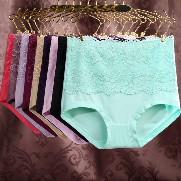 4pcs/set High Elastic Lace Panties