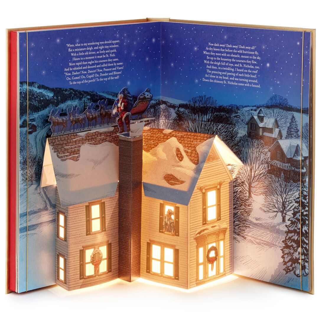 The Night Before Christmas Pop-Up Book With Light and Sound