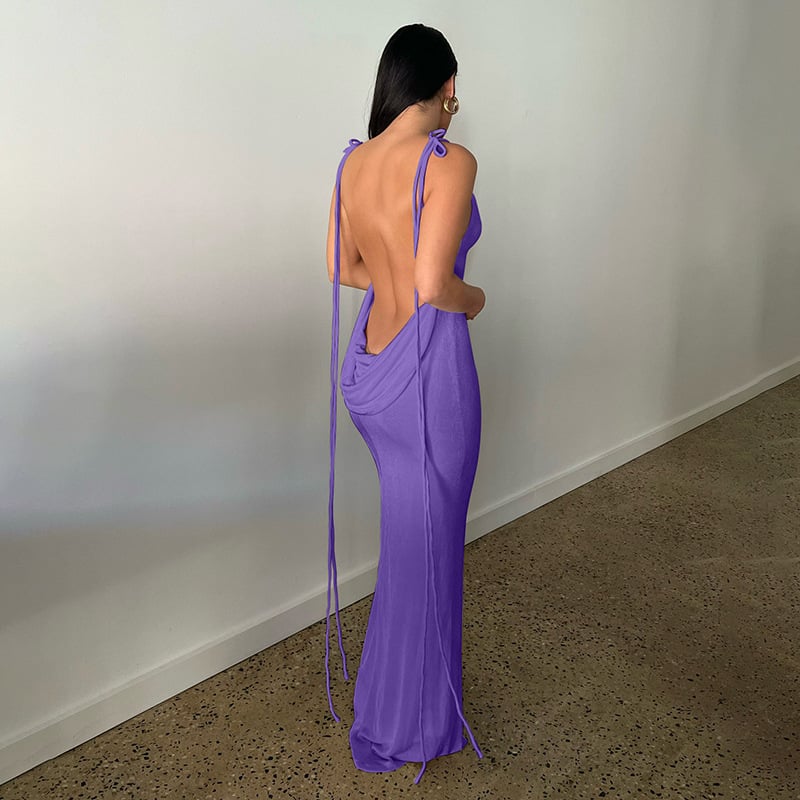 New Product Promotion 50% OFF 🌟 Serenity Backless Maxi Dress