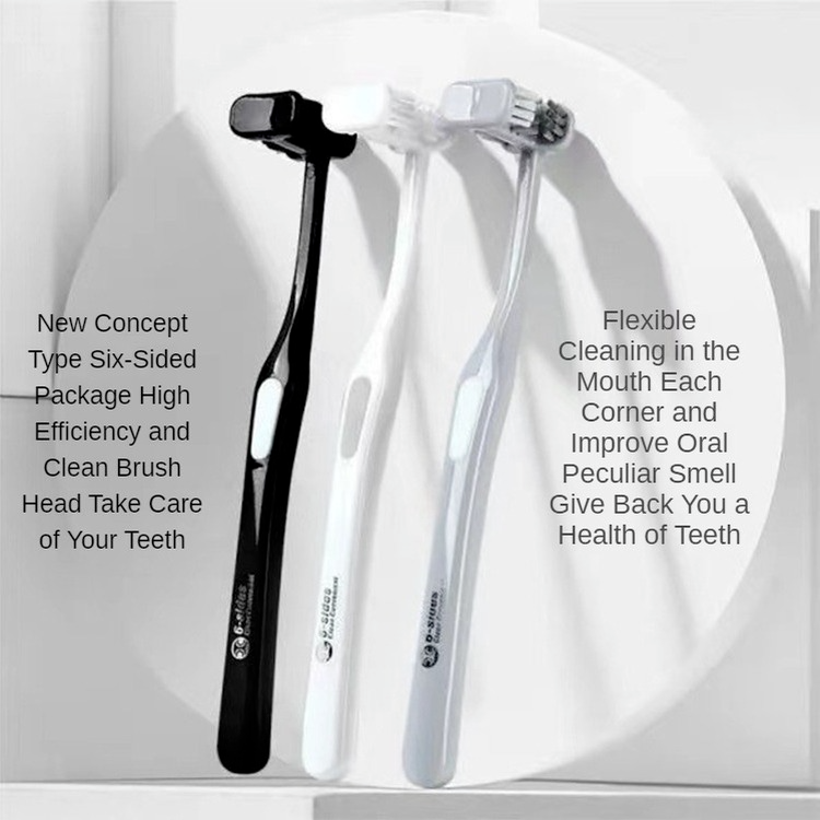 New Concept Six-sided Toothbrush