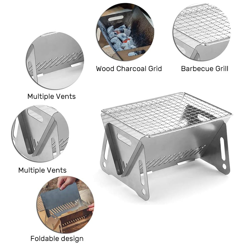 Stainless Steel Collapsible Grill