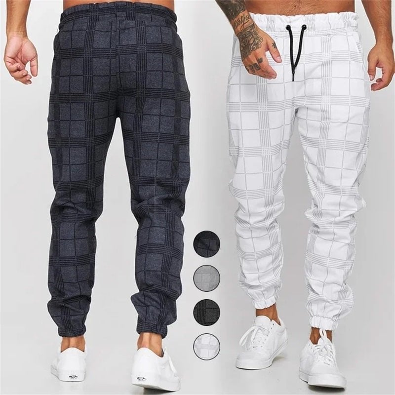 Men's Plaid Casual Pants