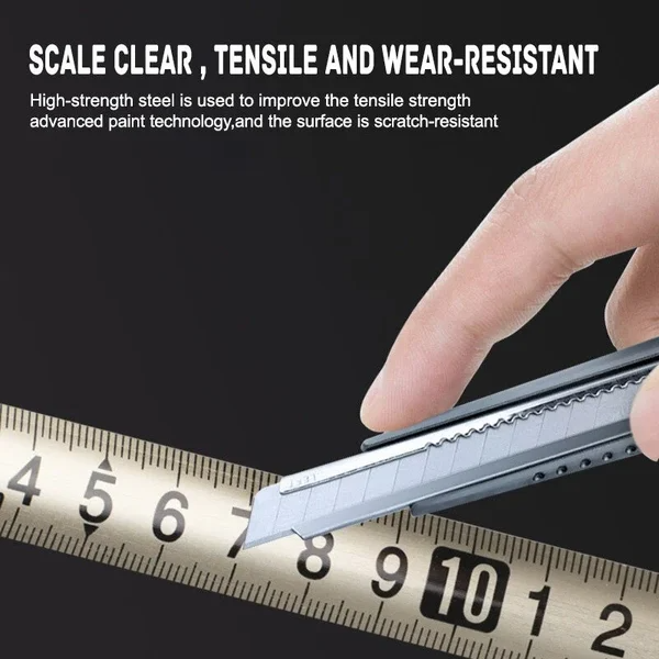 Stainless Steel Anti-corrosion Retractable Metric Ruler – Enjoypunk.com