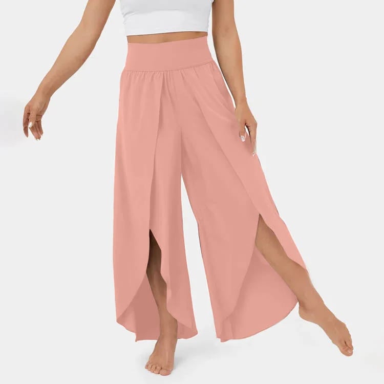 🔥High Waisted Split Wide Leg Quick Dry Casual Pants🎉