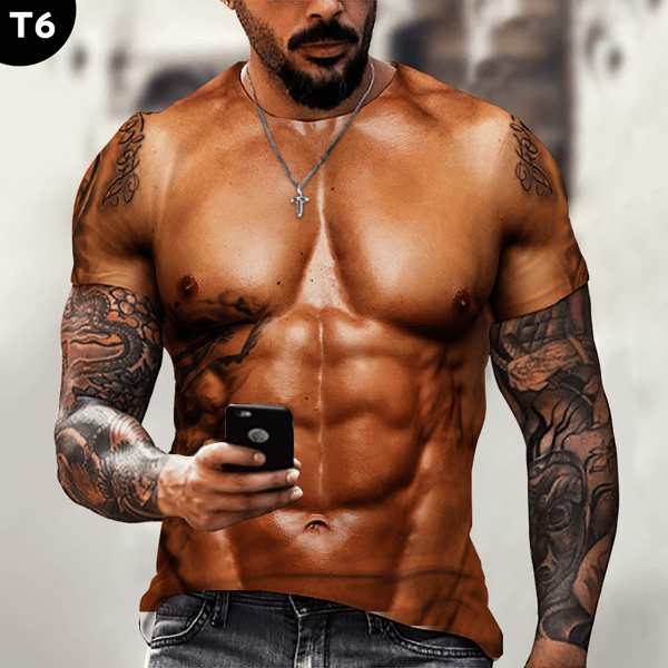 🤣Special Father's Day gift🤣MUSCLE TATTOO All Over Print T-Shirt