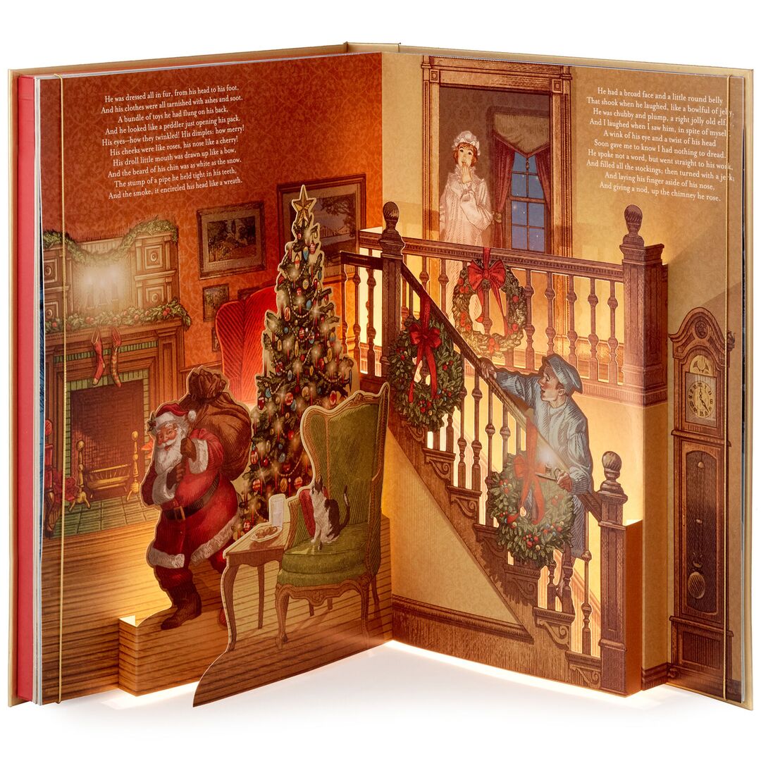 The Night Before Christmas Pop-Up Book With Light and Sound