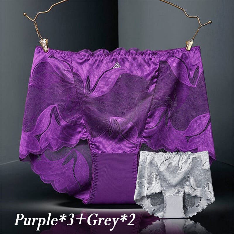 💥Buy 2 get 3 free💥(5PCS)🔥LADIES SILK LACE HANDMADE UNDERWEAR