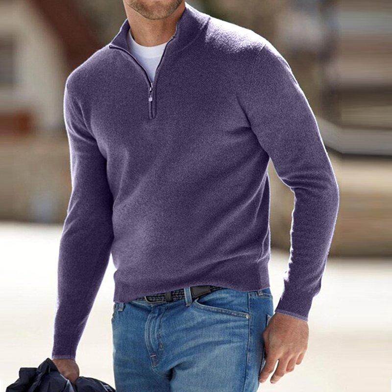 🎁Hot Sale🔥49% OFF - Men's Cashmere Zip Basic Sweater