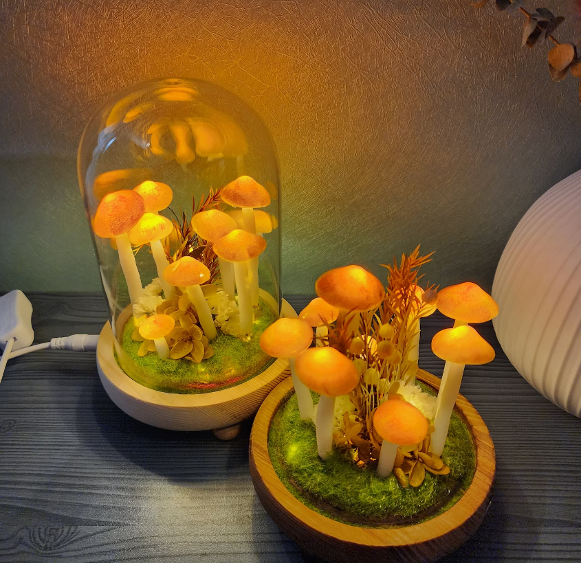 Hand-Made Original Night Light/Cute Retro Mushroom Night Light /Gift Light/Handmade mushroom lamp