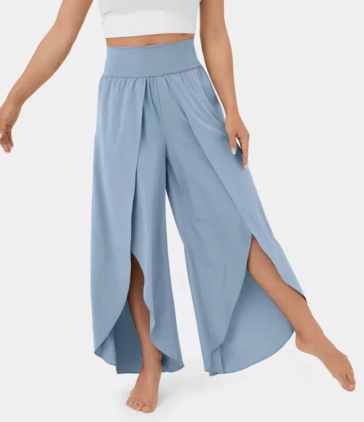 🔥High Waisted Split Wide Leg Quick Dry Casual Pants🎉