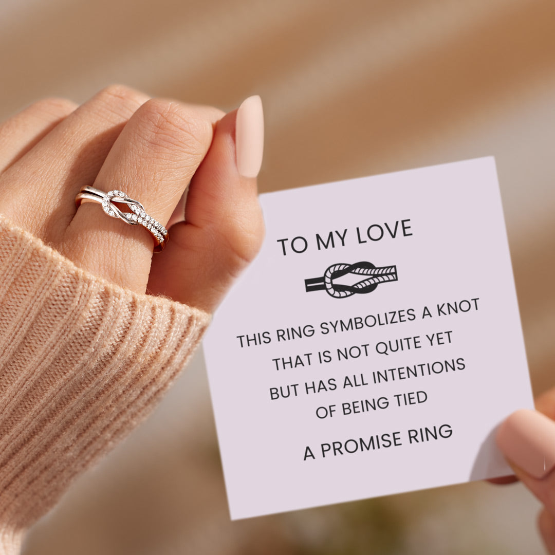 Infinity Love Knot Promise Ring