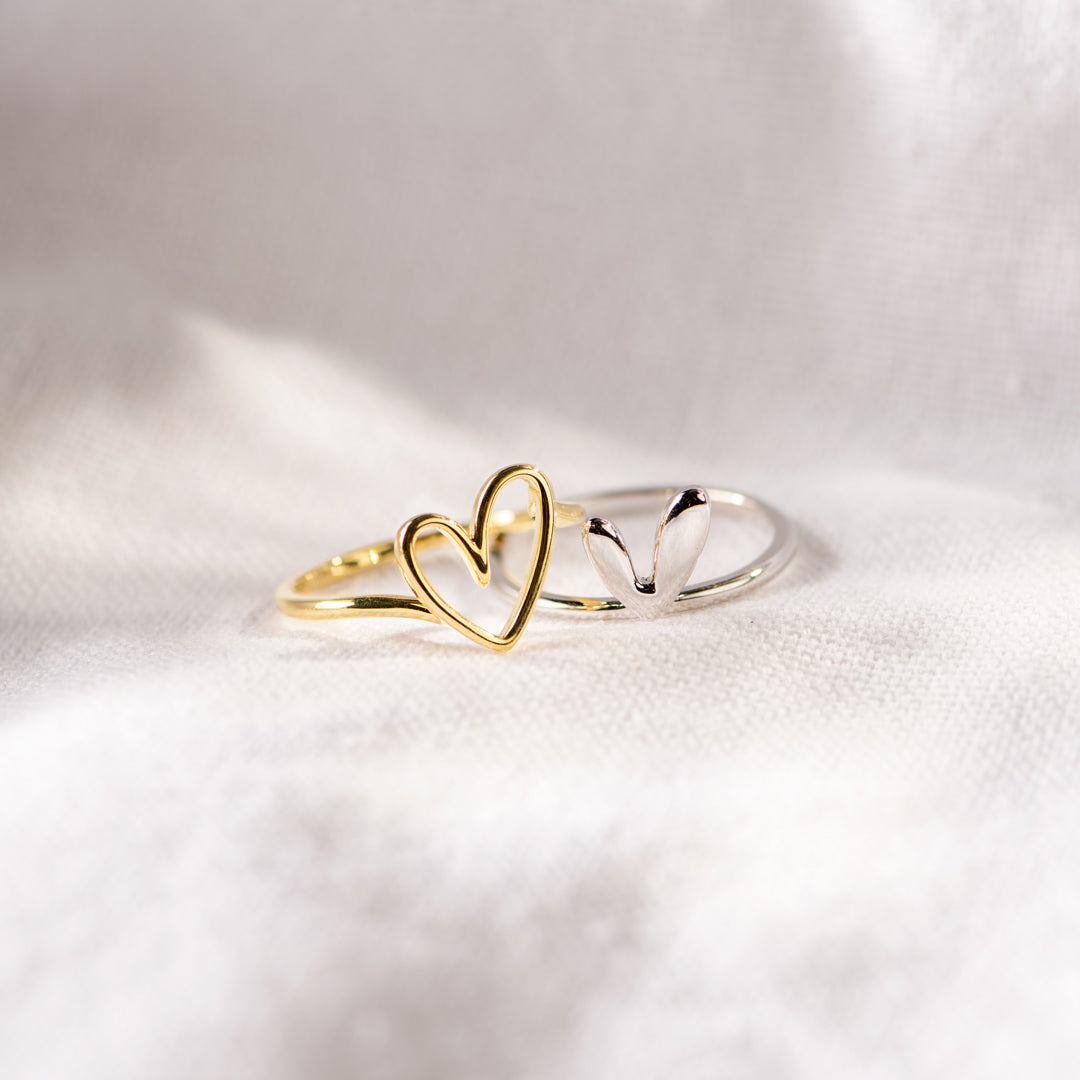 Self Love Layered Heart Ring