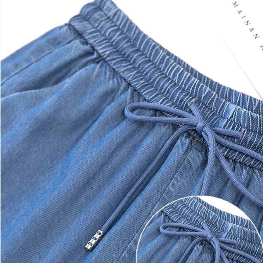 (🌞Summer Sale - 70% OFF💥) High Waist Loose Ice Silk Pants 🧊