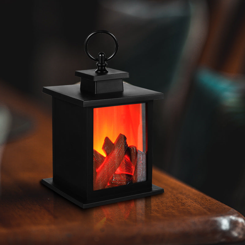 LED simulated fireplace creative home furnishings Candlestick simulated charcoal flame lamp