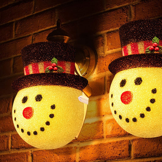 Snowman Porch Light Cover