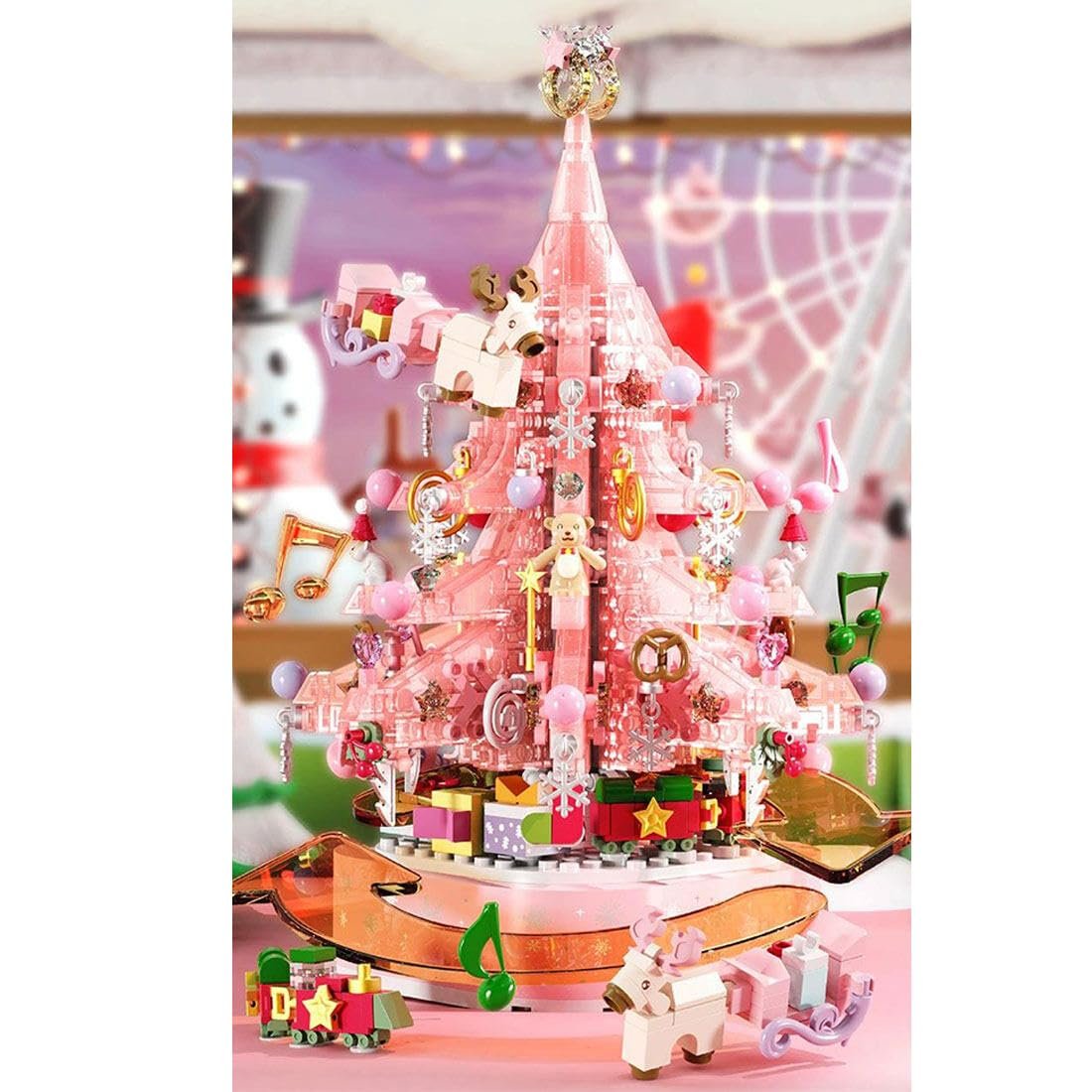 Pink Crystal Christmas Tree Building Block Set - Last day 49% Off🔥