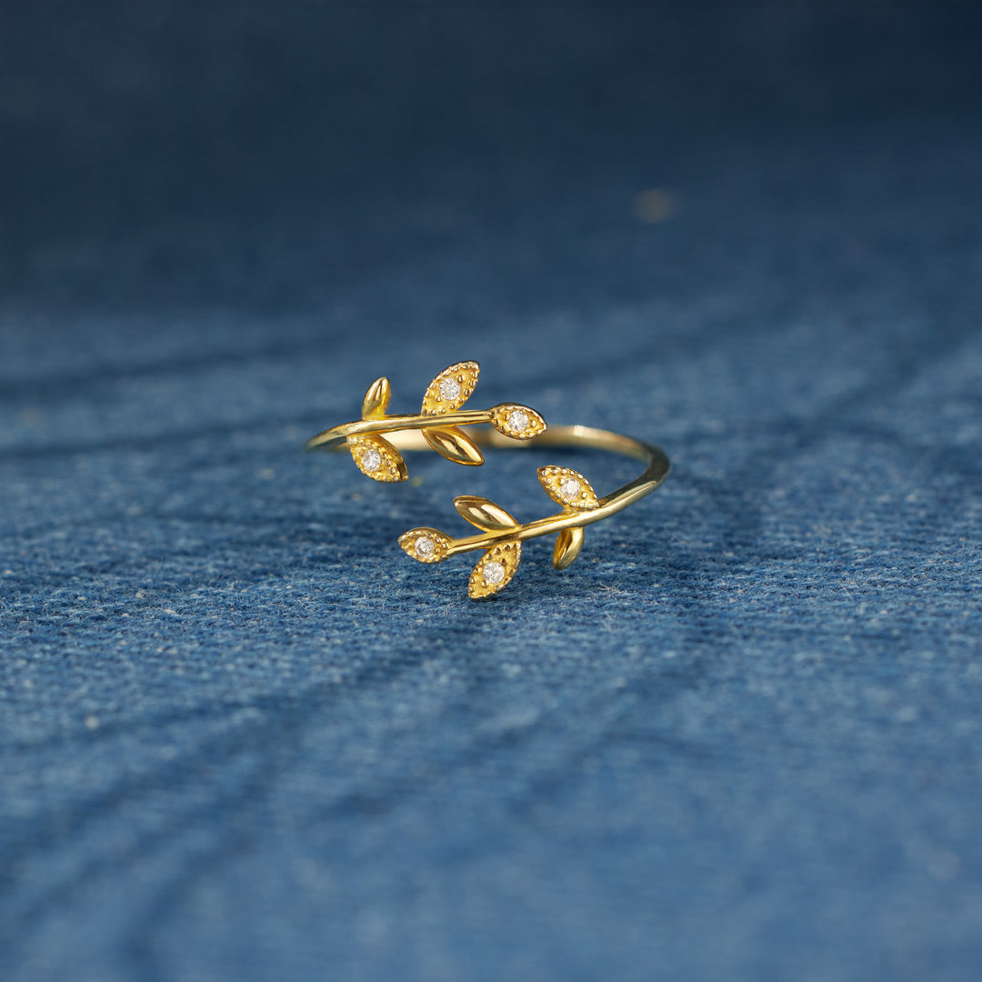 Leaf Ring Silver / Gold