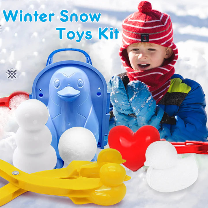 Play with snow toys in the snow(random color)