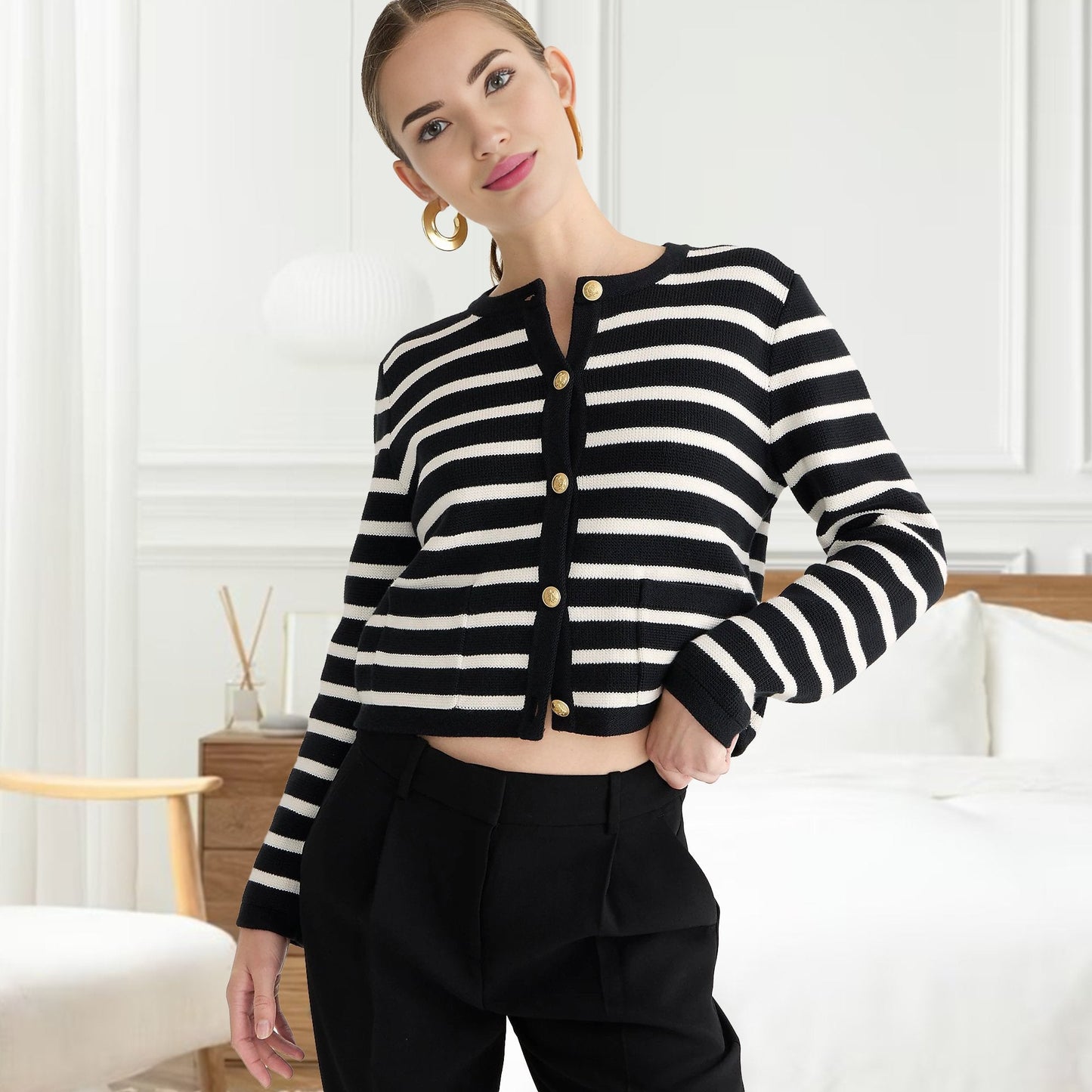 Last Day 50% OFF🔥Lady Patch Pocket Cardigan(Buy 2 Free Shipping)