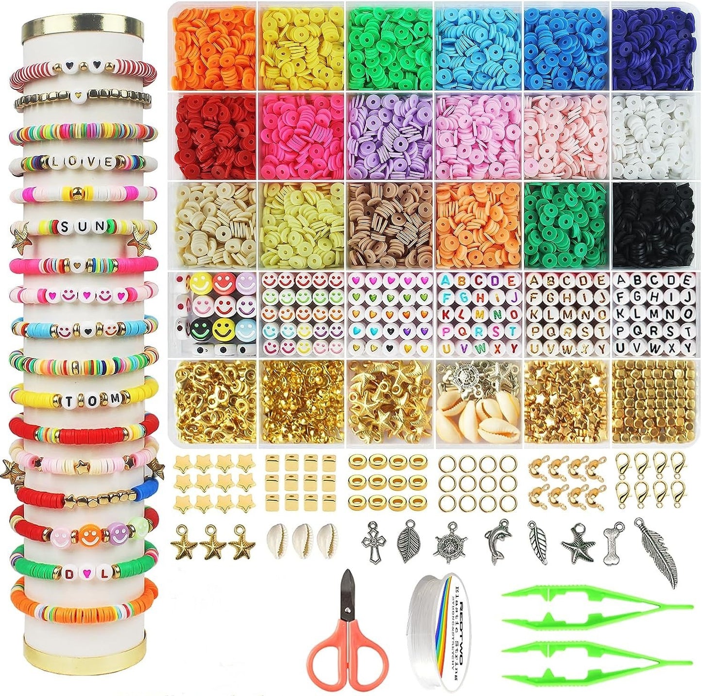 Clay Beads Bracelet Making Kit