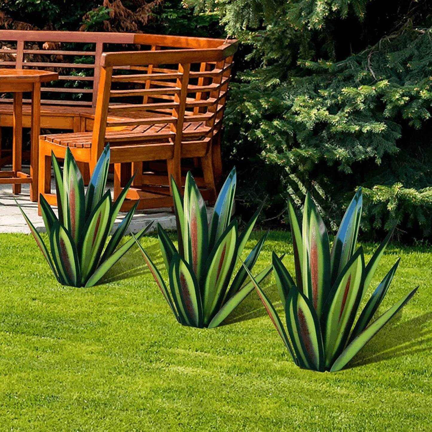 Waterproof Solar Garden Agave Lamp