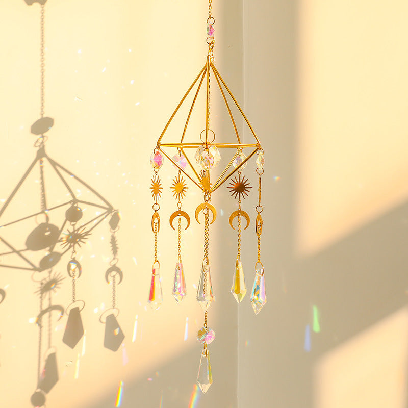 Crystal Pendant Pastoral Crystal Garden Wind Chime Pendant Decoration