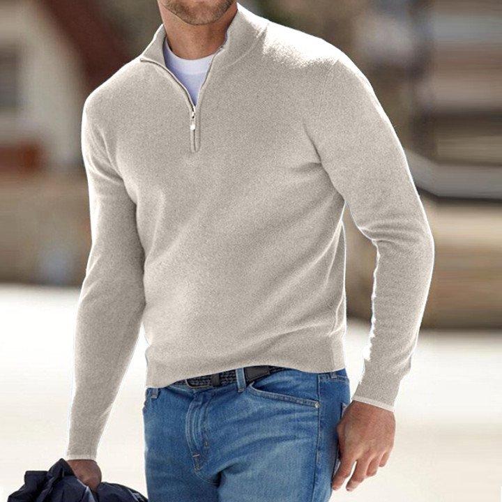 🎁Hot Sale🔥49% OFF - Men's Cashmere Zip Basic Sweater