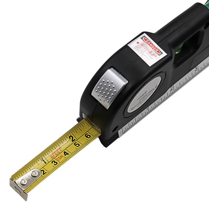 Laser Level Ruler Multi-functional Household Infrared Decoration (Black)